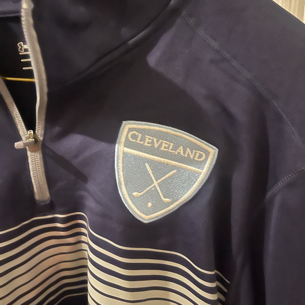 LG Under Armor Navy Blue Half-Zip Pullover
